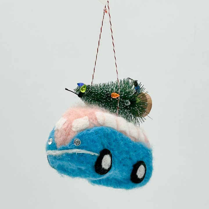 Kalid Christmas - Wholesale Christmas Decoration - Felt Figurine Pink Van Christmas Tree Decoration0