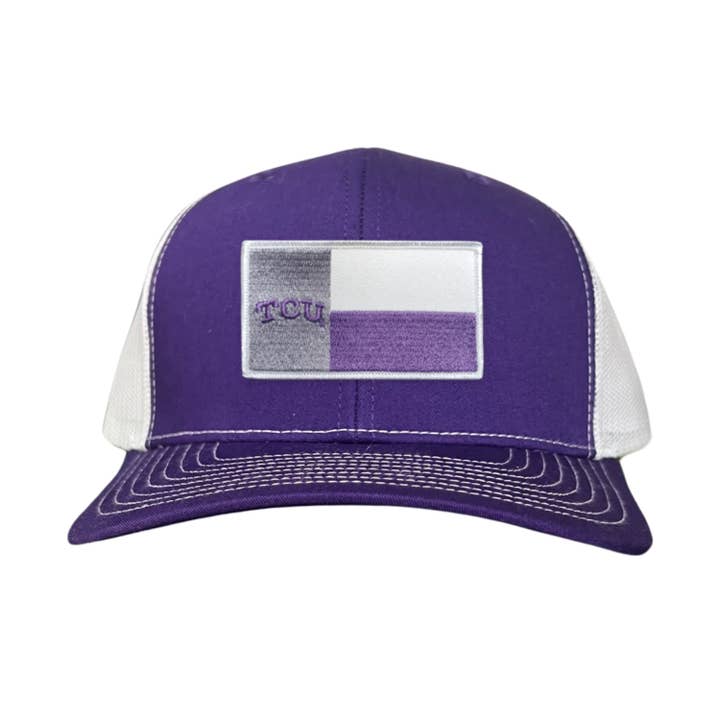 TCU Rectangle State Flag / Hats / 263 for wholesale by Last Stand Hats, LLC