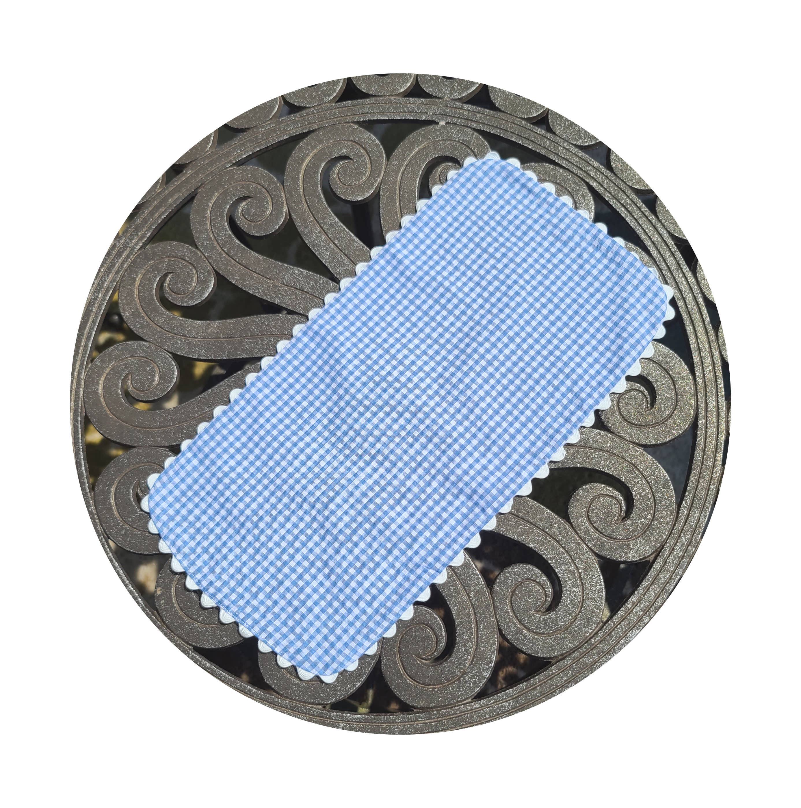 THE ROYALTY COLLECTION - Vente Bavoir d'épaule – bébé - Chiffon vichy Baby Burp avec Ric Rac8