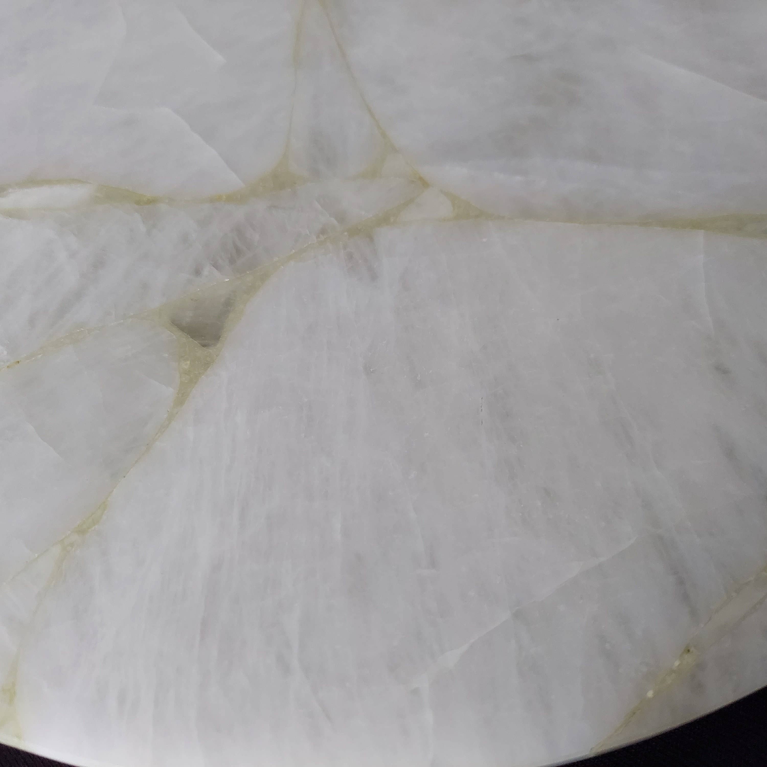 Serein Wellness - Wholesale Decoratief dienblad - dienblad van kristalagaat, 14" rond natuurlijk kristalkwartskartbord9