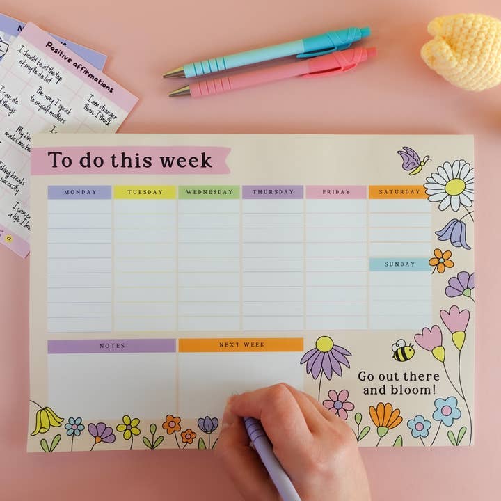 Sottomano settimanale Wildflower A4 per la vendita all'ingrosso da parte di Sunshine Lane