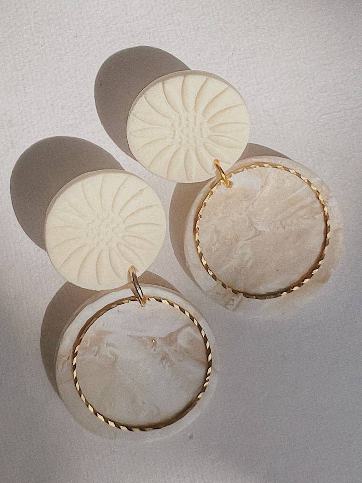 Romantic Ethereal Statement Dangle Earring for wholesale by Paisclayco