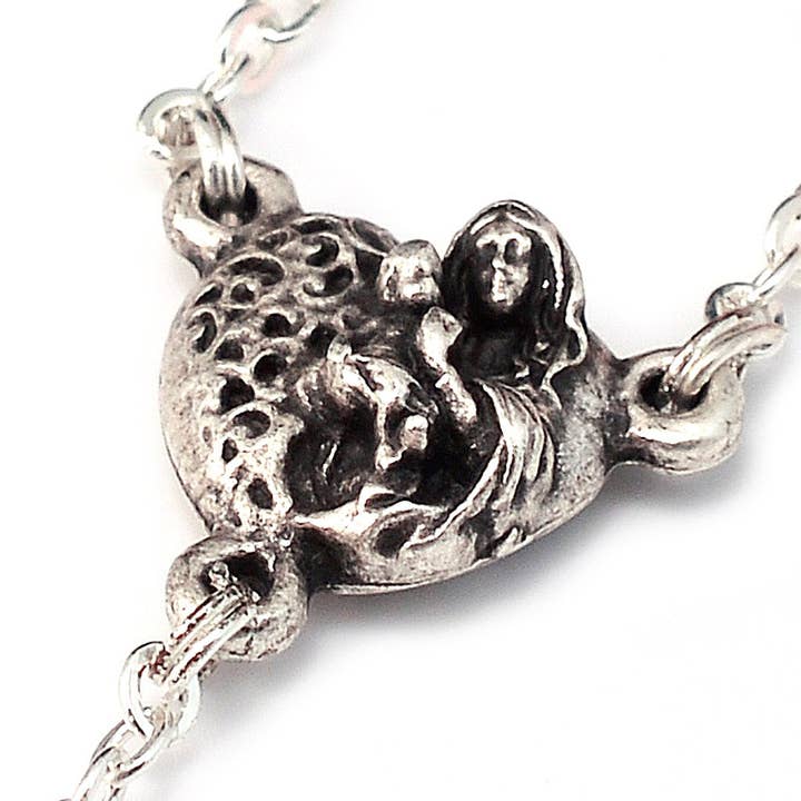 Ghirelli UsA Inc - Wholesale Prayer Beads Necklace - Saint Valentine Heart of Love Rosary