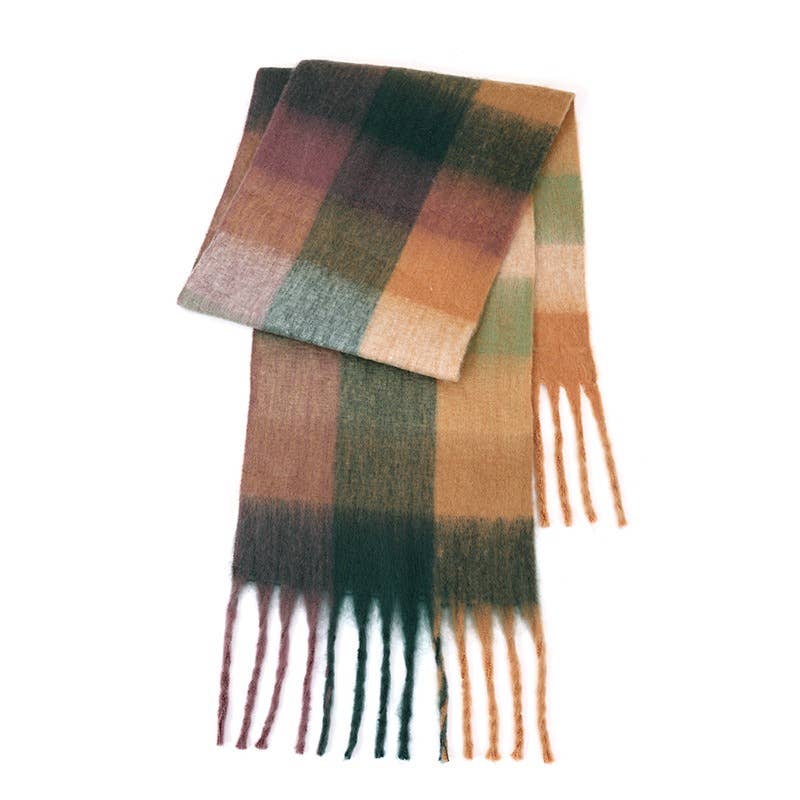 Sweetkama - Vente Écharpe – femme - Écharpe quotidienne à carreaux AC pour femmes SKAS420124