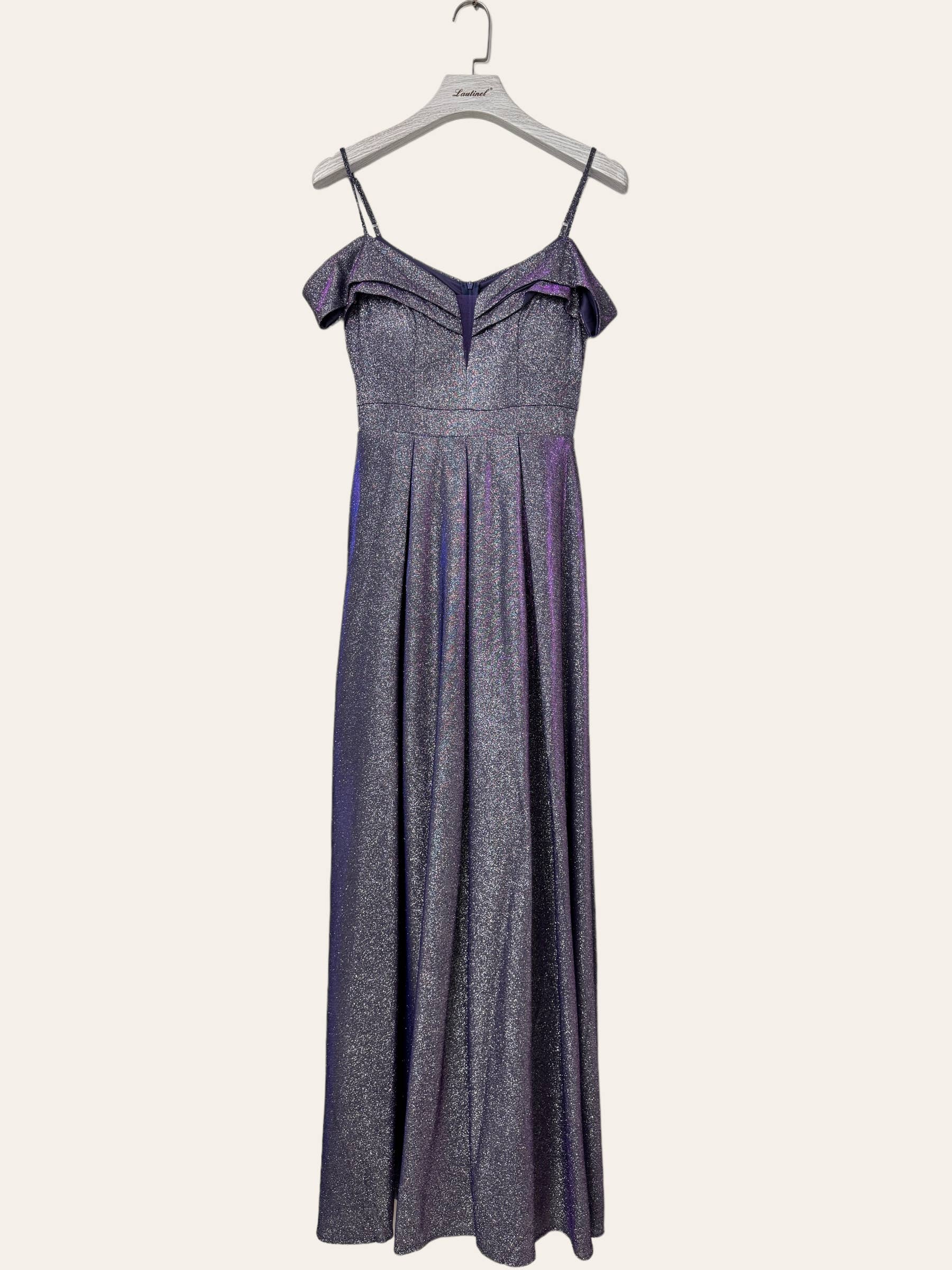 Lautinel - Wholesale Gown - Women's - Boat Neck Sequin Long Evening Dress R18369