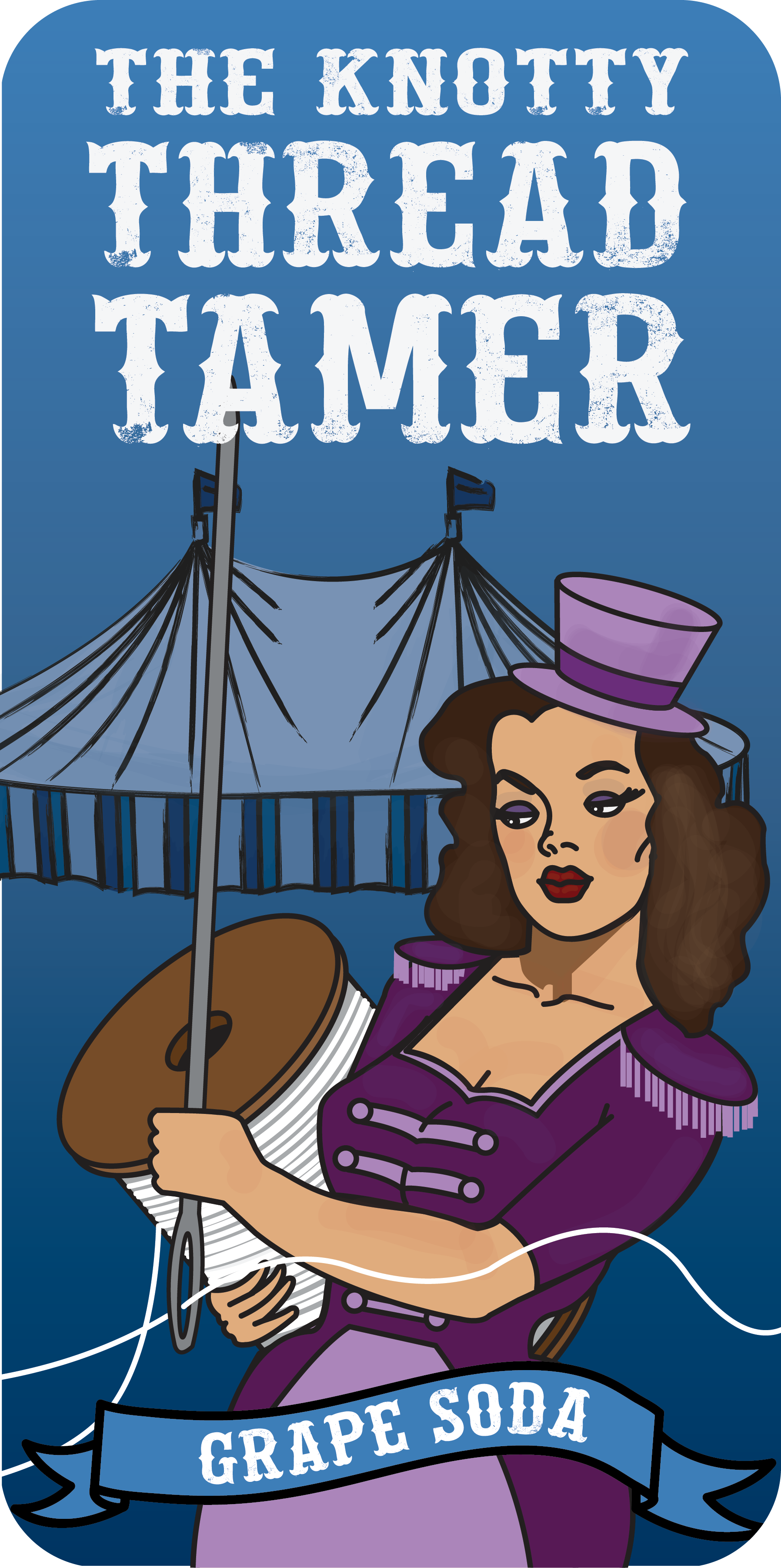 The Knotty Thread Tamer - Wholesale Craft Tool - The Knotty Thread Tamer- Grape Soda1