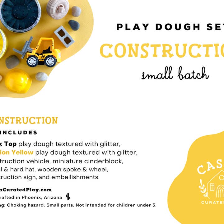 Casita Curated Play - Wholesale Putty/Slime - Kids - Construction Play Dough Kit