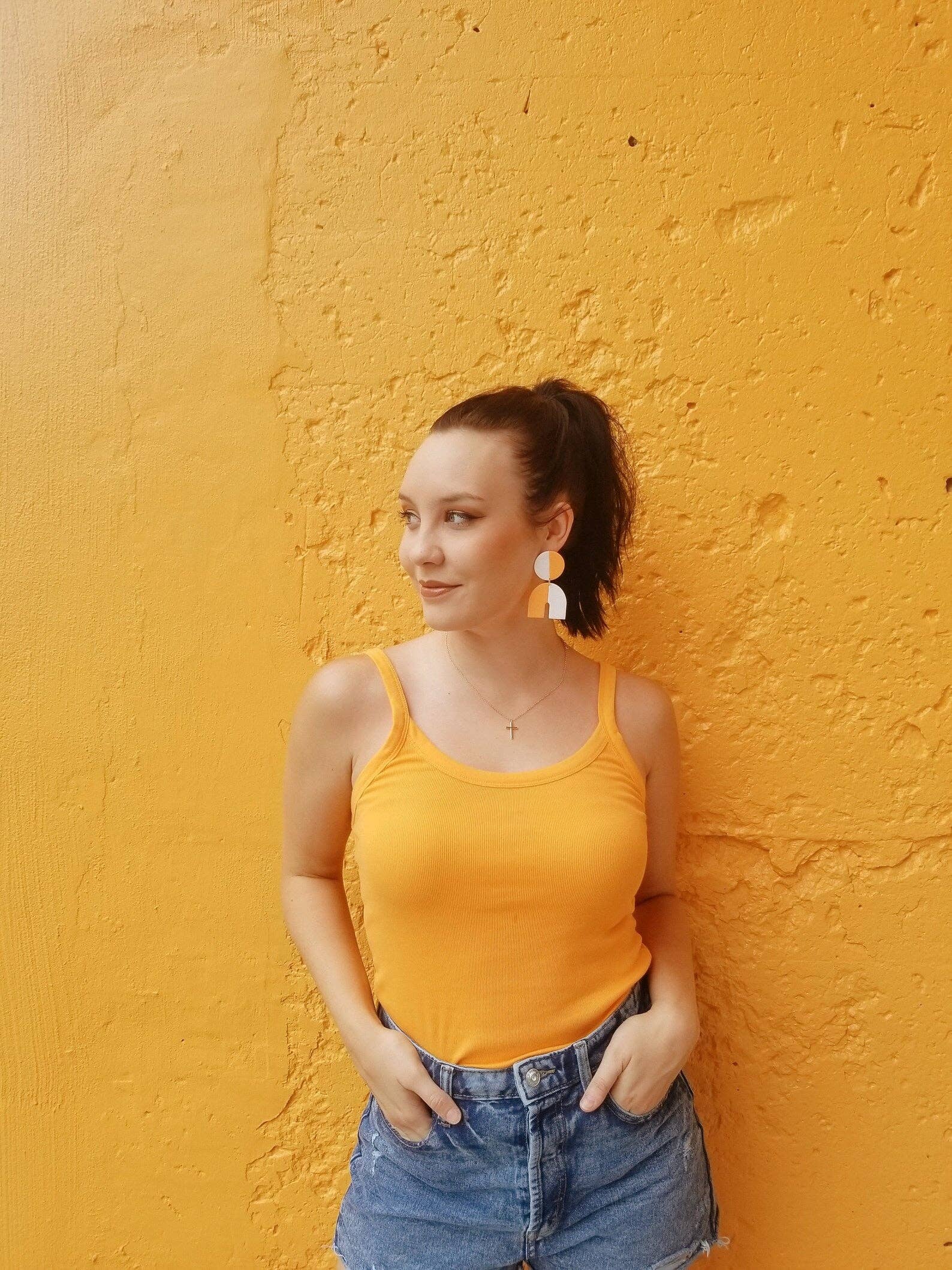 That Clay Girl Co. - Wholesale Dangle Earrings - Polymer Clay Earrings | Two Tone Earrings | UTK | Vols4