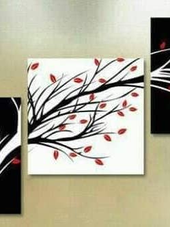 Tre bildgrensinställning dukmålning för wholesale av Delight merchants