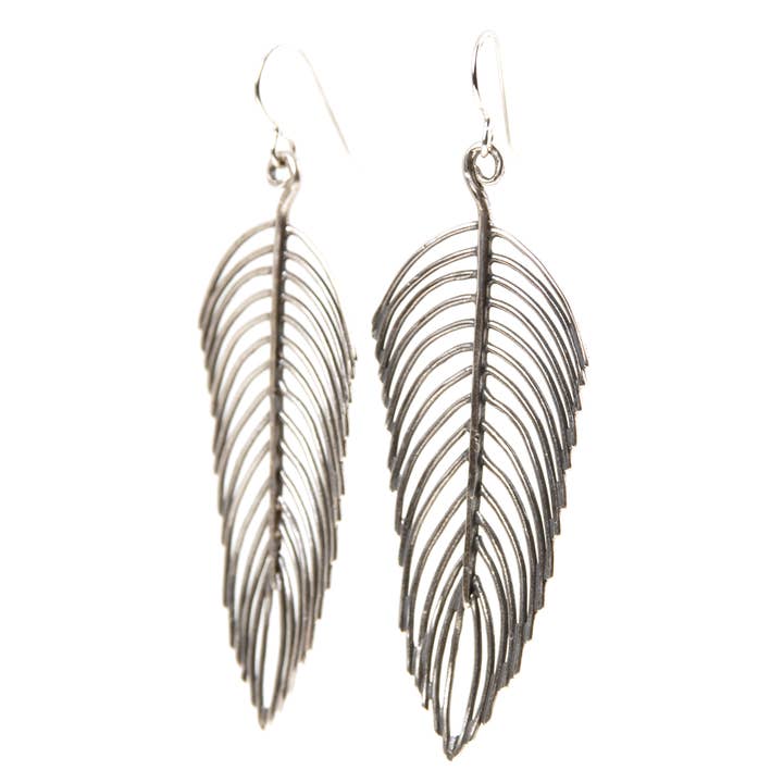 Feather Earring - Large for wholesale by Jivita