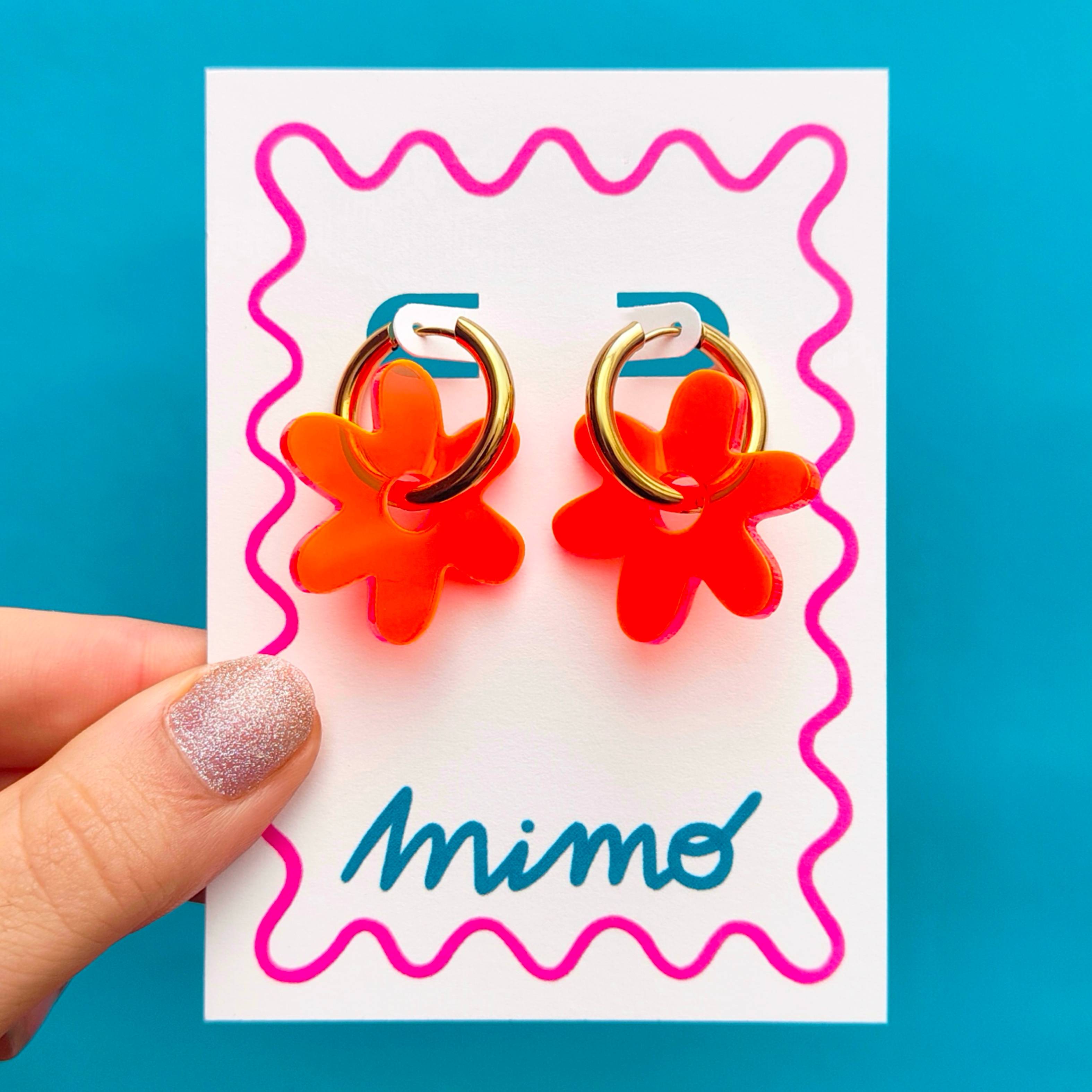 Mimo – wholesale Hoop earrings – Wholesale Flower Hoop Earrings25
