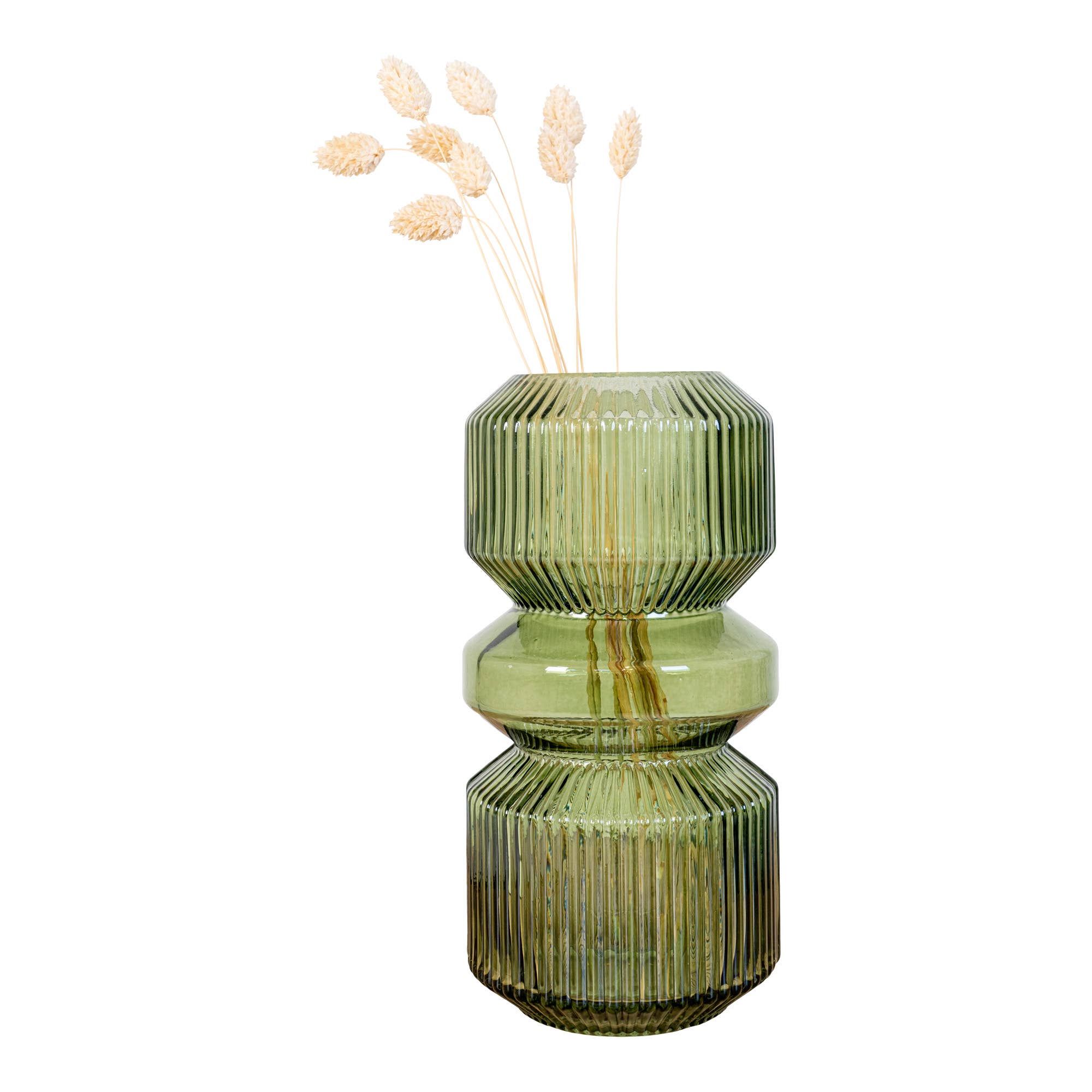 Glass Vase - Vase in green glass Ø12x25 cm for wholesale on Faire4