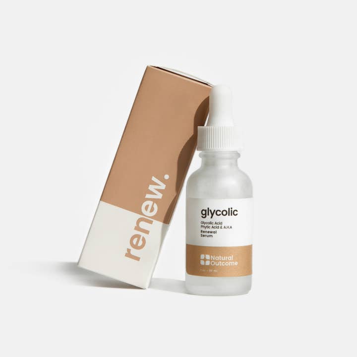 Natural Outcome Skincare - Wholesale Facial Serum/Concentrate - Glycolic Acid Facial Serum - Renewal Face Serum