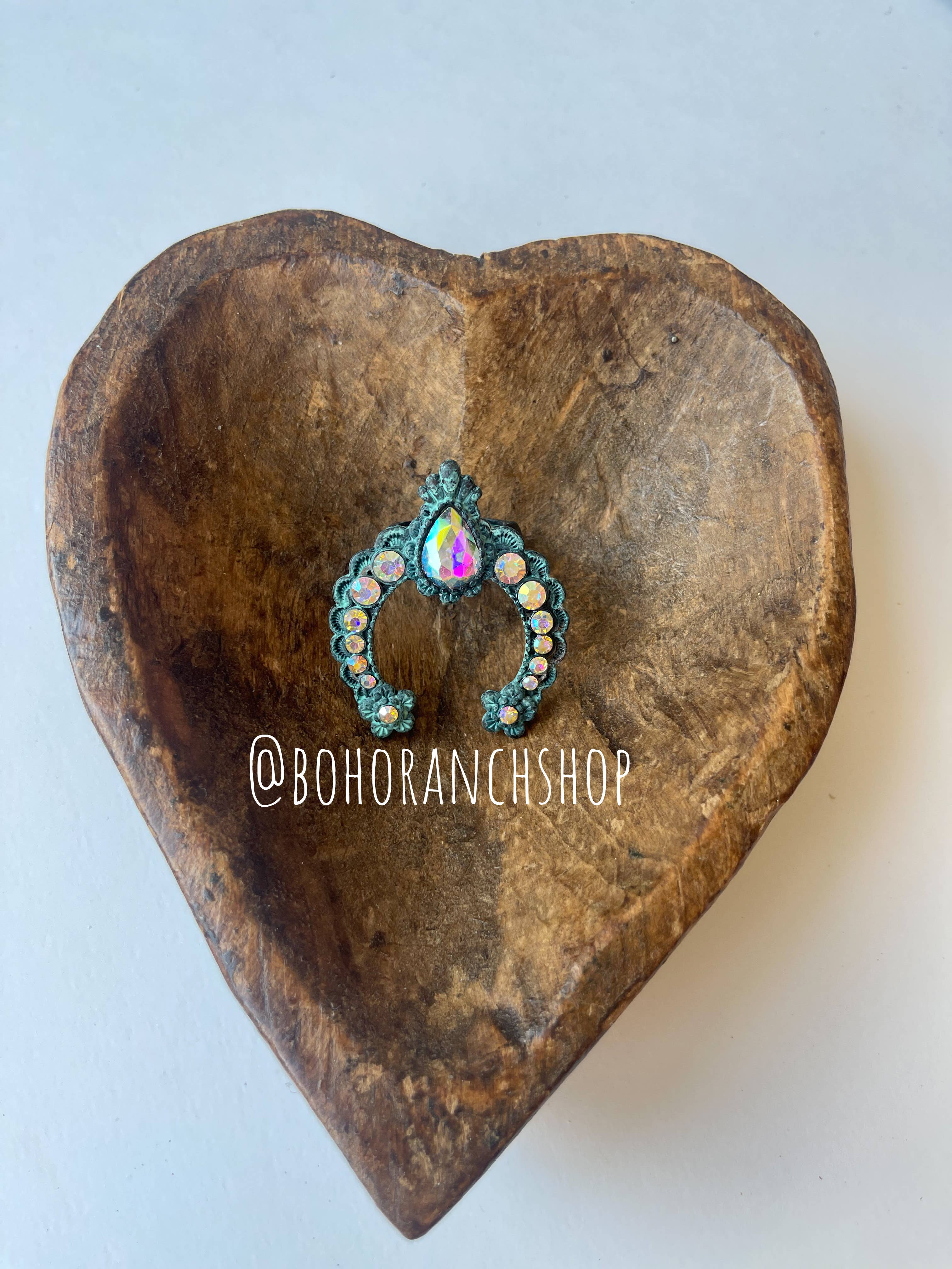Boho Ranch Shop - Wholesale Cocktail/Statement Ring - Western Squash Blossom Concho Ring3