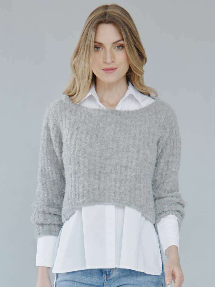 Nina Alpaca Crop Sweater for wholesale by Gretty Zueger