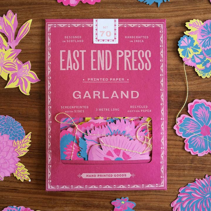 East End Press – wholesale Bunting/Krans – Storbritannien/EU: Sommarträdgård Sydd Girlang