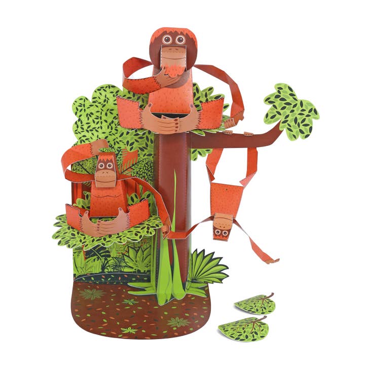 Orangutans Paper Toy for wholesale by pukaca