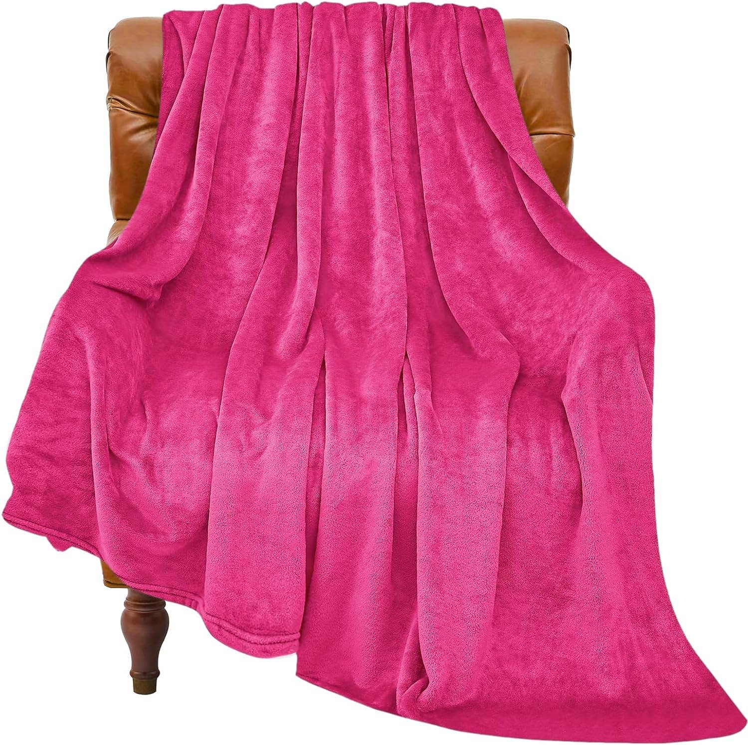 home mart goods – Manta para sofá por atacado – Manta de Cama Quente e Aconchegante em Rosa-Choque 50"x60"1