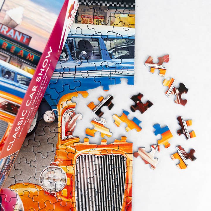 Springbok Puzzle - Vente Puzzle – adulte - Puzzle de 1000 pièces Classic Car Show4