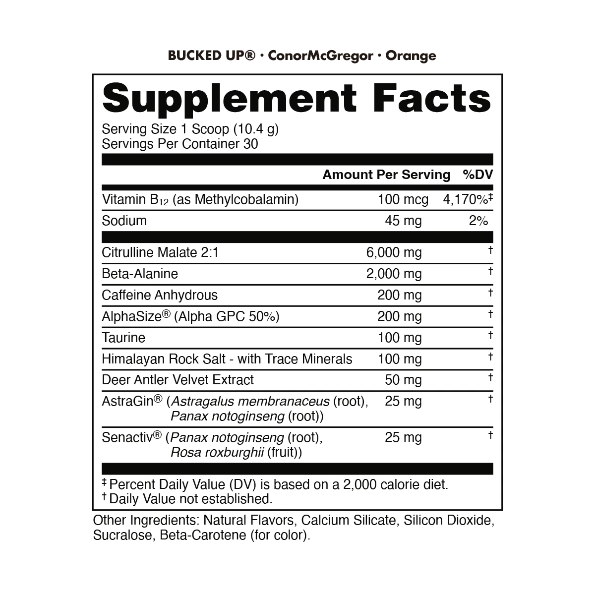 Campus Protein - Wholesale Protein/Superfood Powder - Bucked Up x Conor McGregor Pre Workout3