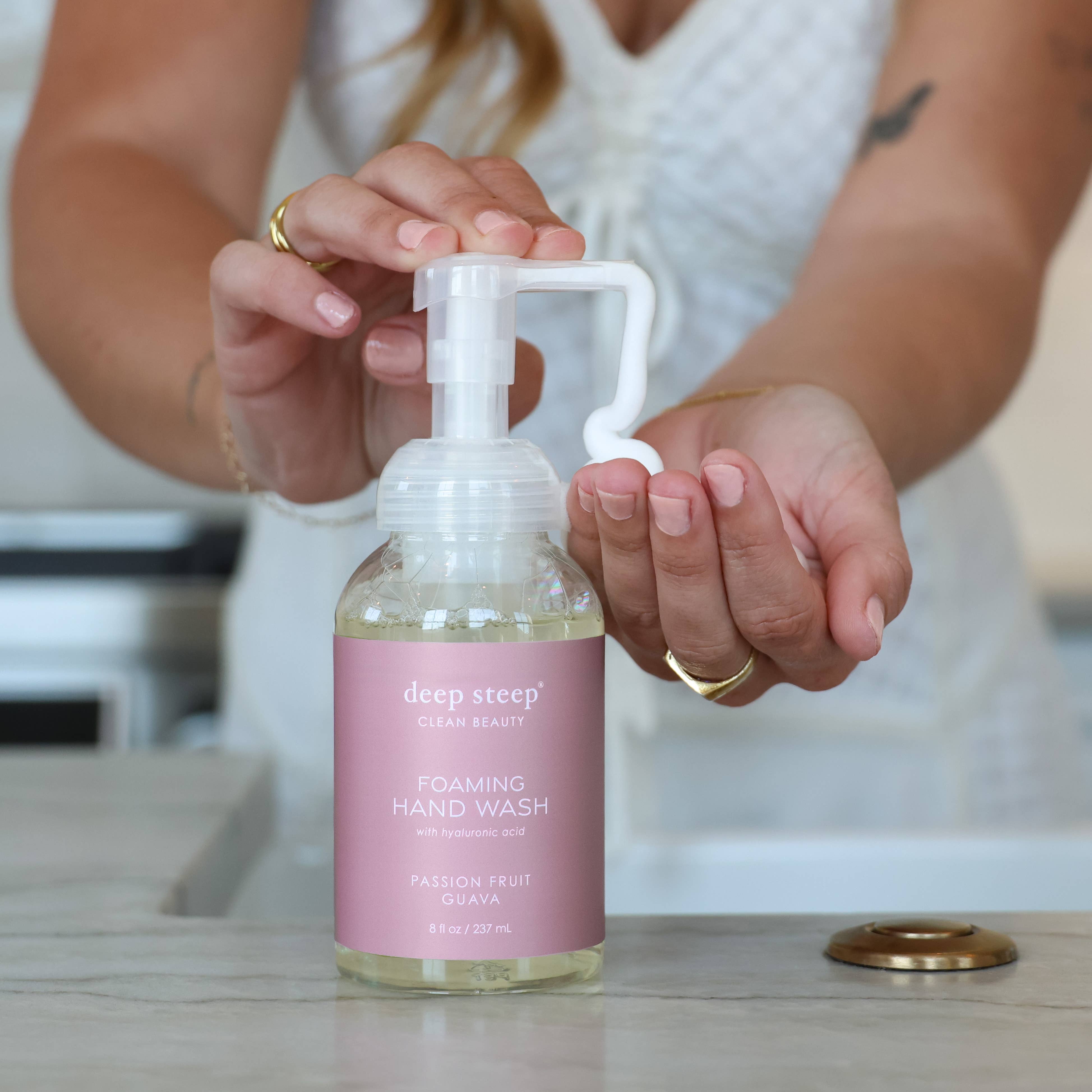 Deep Steep Clean Beauty - Wholesale Hand Soap/Wash - Foaming Hand Wash - Passion Fruit Guava 8oz3