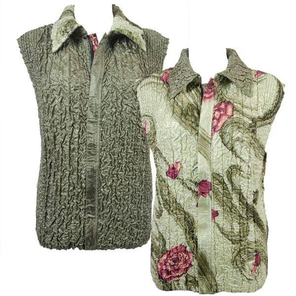 The Magic Scarf Company - Wholesale Outerwear Vest - Women's - 4537 - Quilted Reversible Vests13