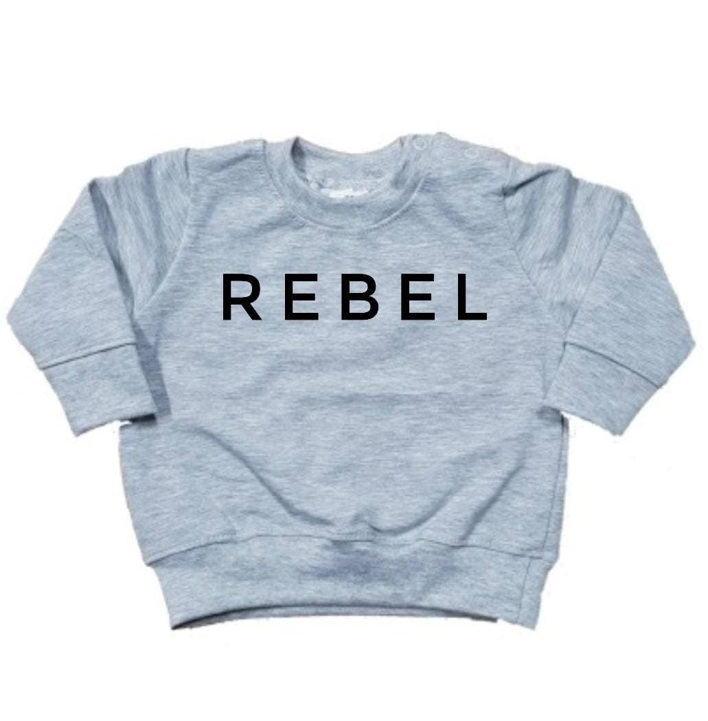 Made for Little Monkeys - Wholesale Sweatshirt - Kids - Sweater Rebel Black Print0