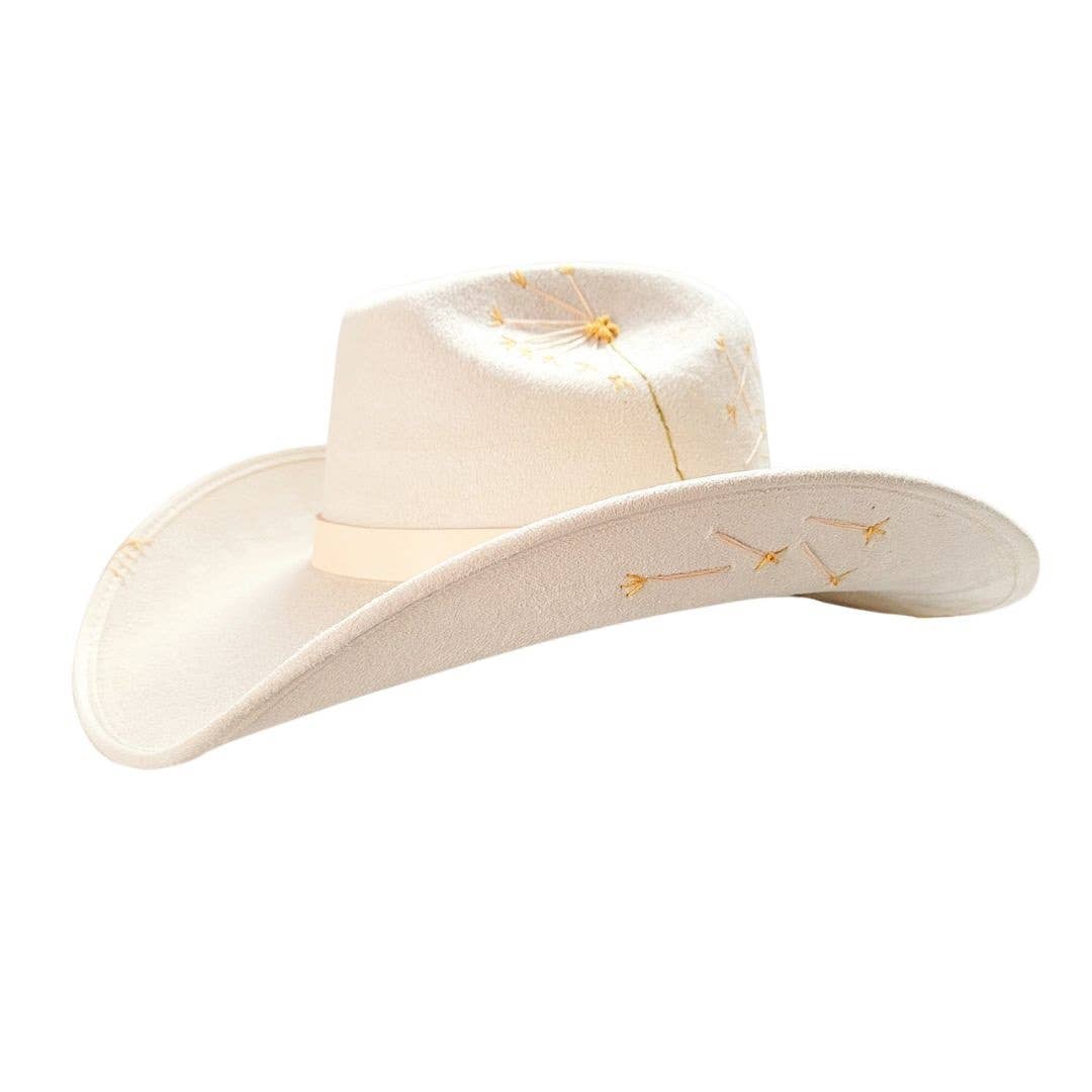Beige Pax Cowboy Crown Hat -Beige for wholesale on Faire1