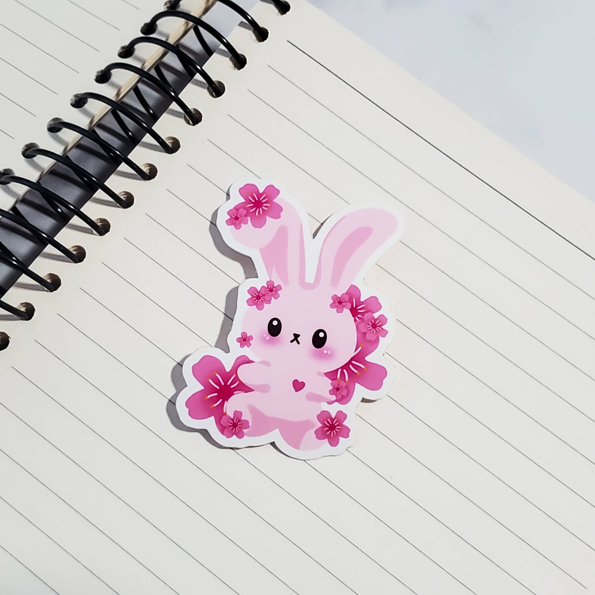 Muijistudio - Wholesale Sticker - Sakura Bunny Vinyl Sticker | Cherry Blossom Rabbit decal1