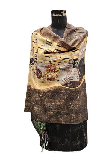 Access by Mediterranean Concepts - Wholesale Scarf - Women's - Gustav Klimt The Kiss and Gustav Klimt Frieze Scarf  2