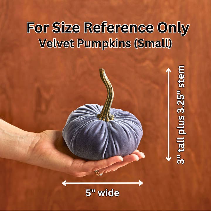 Your Heart's Content - Wholesale Decorative Tabletop Object - Pumpkin Small Velvet, Halloween mantel, Autumn table, Gift2