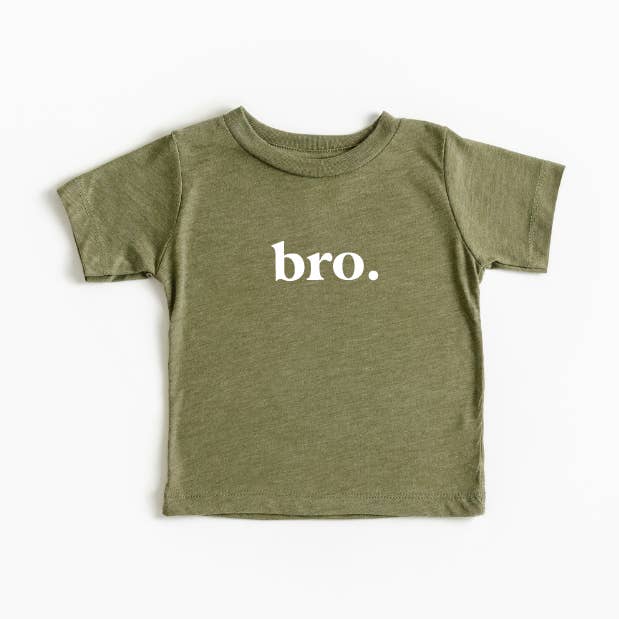 SBG Co. - Wholesale Screen Printed T-Shirt - Kids - bro. - Green or Grey - baby/toddler tee0