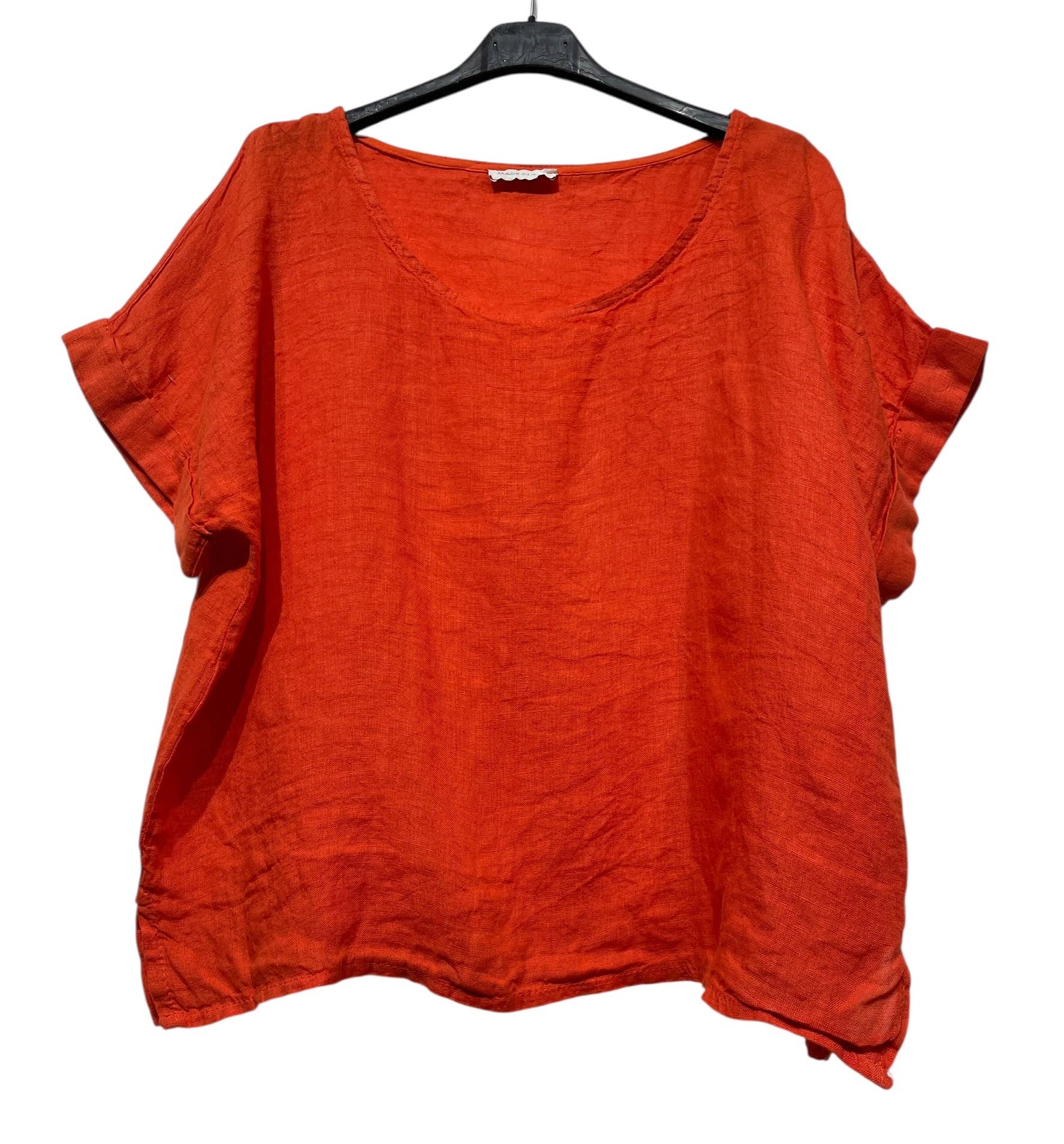 LINEN & COTTON HOUSE – T-shirt – Mulher por atacado – TOP UNI EM LIN 013322