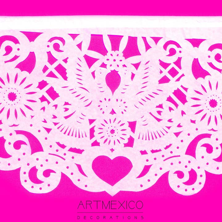 ArtMexico Ltd - Wholesale Bunting/Garland - Traditional Mexican Wedding Papel Picado Garland Decor 10m7