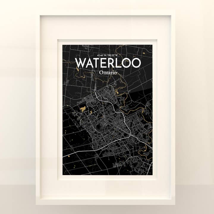 OurPoster.com - Wholesale Poster - Waterloo City Map Poster233