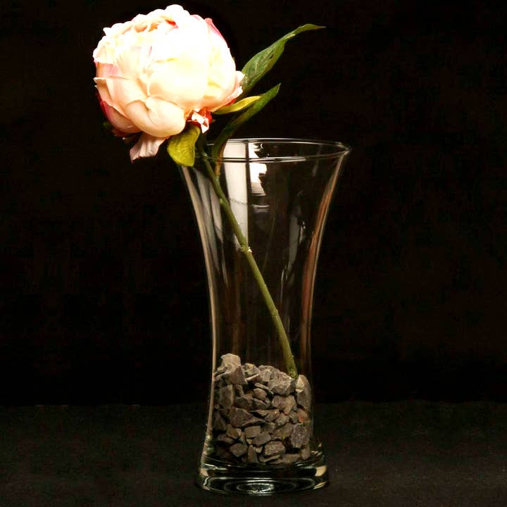 RED POMEGRANATE COLLECTION - Wholesale Vase - PATTY 15" Glass Bouquet Vase3