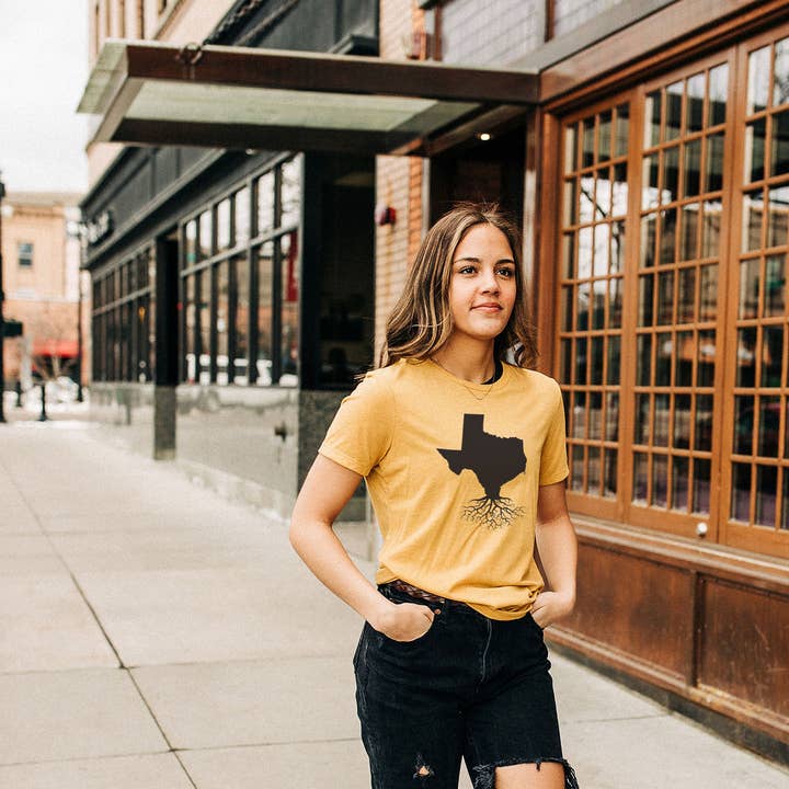 T-shirt ras du cou Roots Tri pour femmes pour la vente par Wear Your Roots