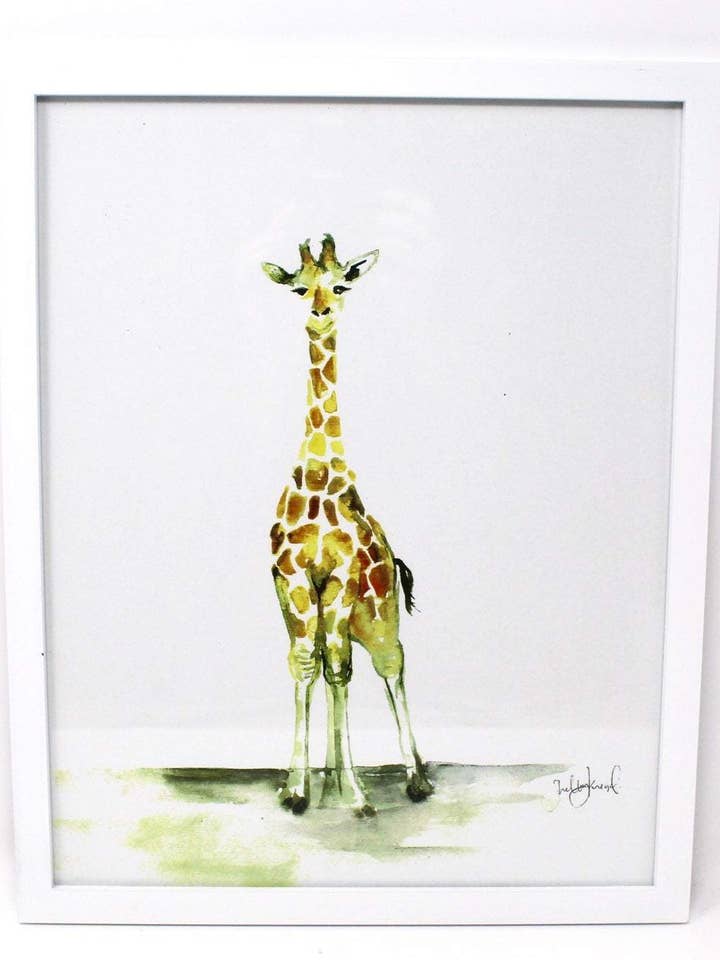 Stampa artistica con giraffa per la vendita all'ingrosso da parte di Shelby Kregel Art and Design
