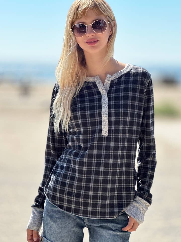 Stitch Henley for wholesale by Billy T