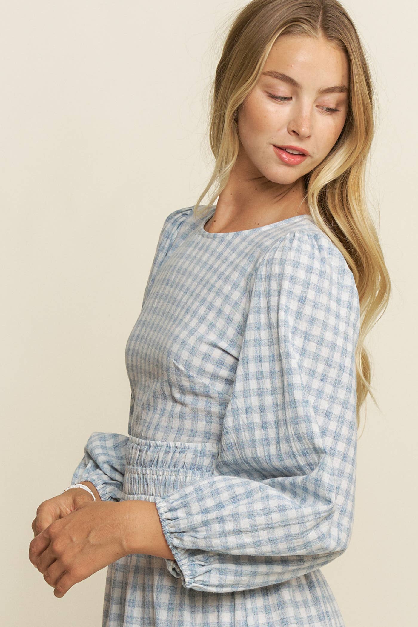 Hersy - Wholesale Dress - Women's - THE GINGHAM GARDEN DRESS - HD00401