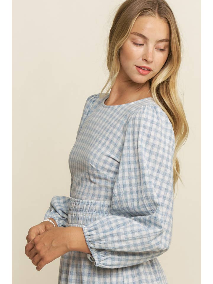 Hersy - Wholesale Dress - Women's - THE GINGHAM GARDEN DRESS - HD00401