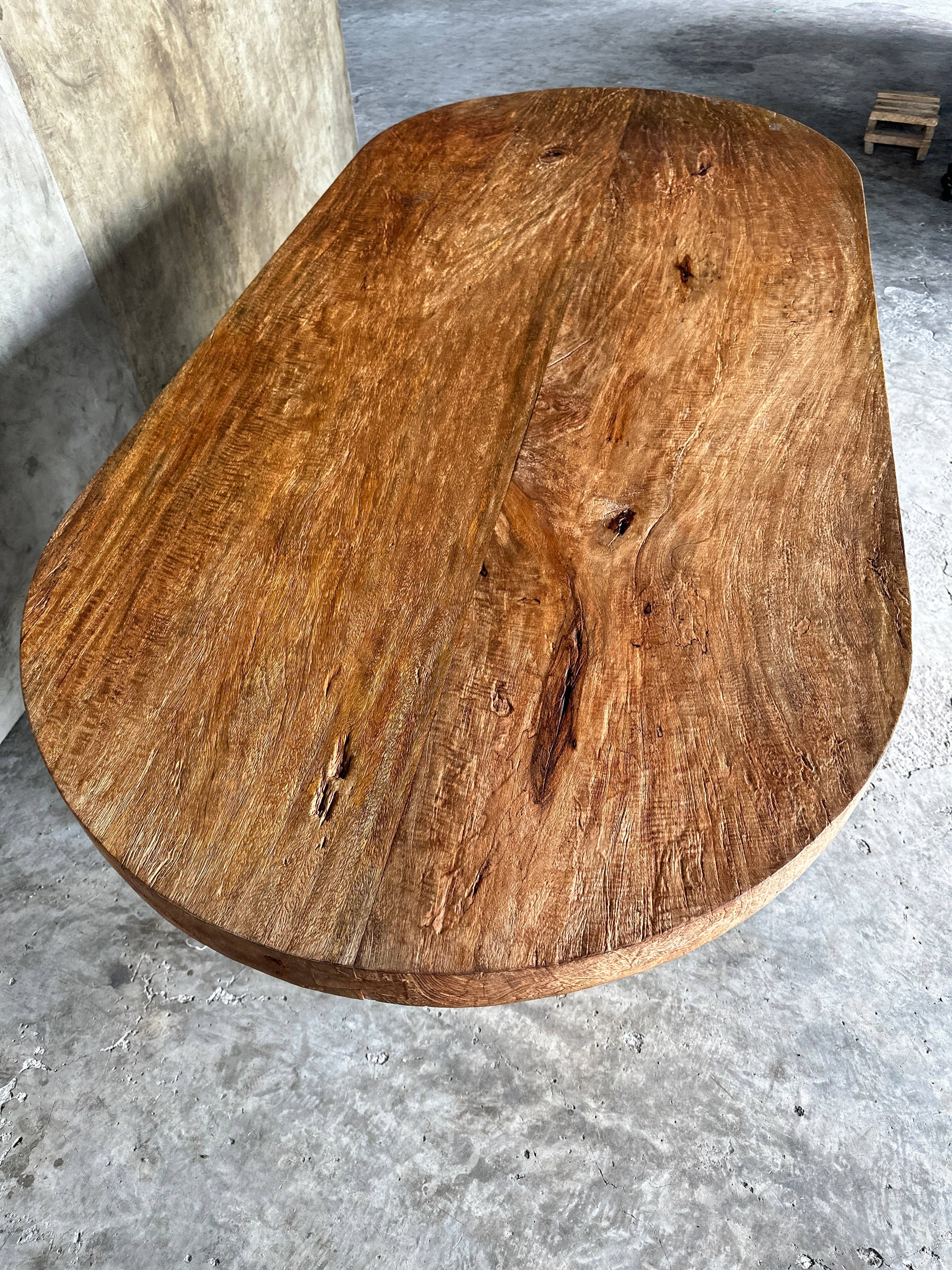 Office Objets - Wholesale Coffee Table - Massive mango wood table 2m10x1m96