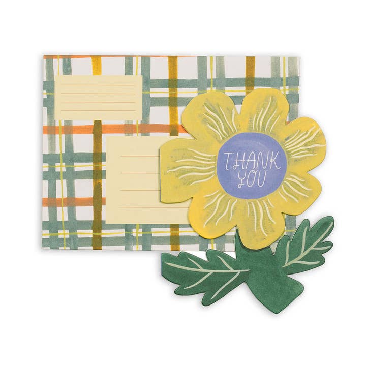 Small Adventure - Wholesale Thank You Card - Thank You Flower Die Cut Card