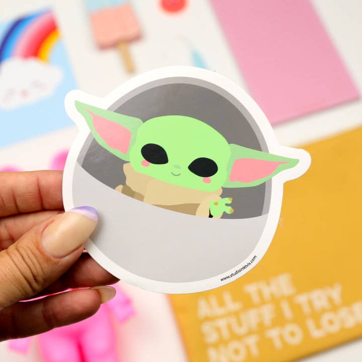 Studio Inktvis - Wholesale Sticker - Sticker Baby Yoda Grogu Star Wars