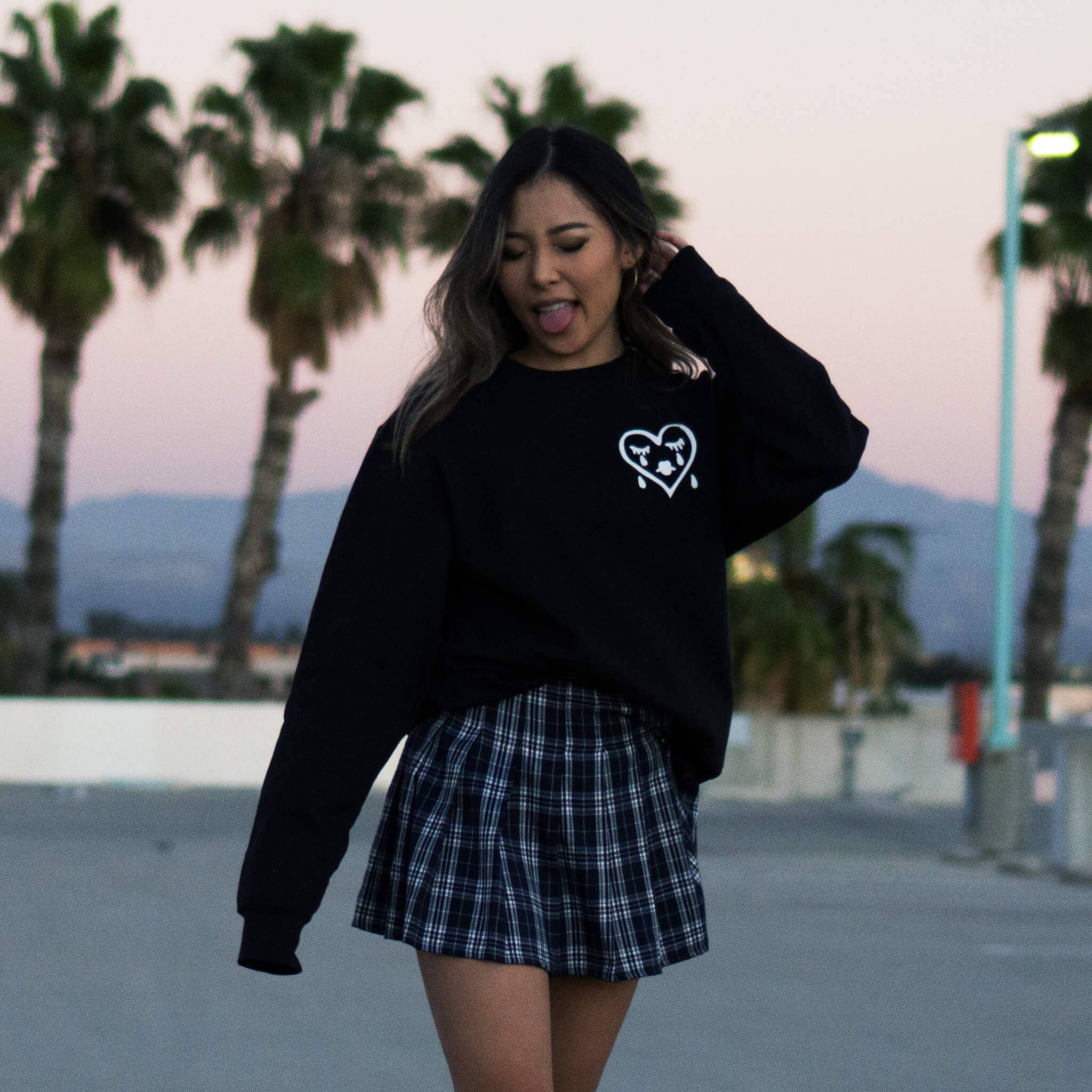 Sad Sad Club - Wholesale Graphic Sweatshirt - Women's - Sad Girls Sweatshirt | Black3