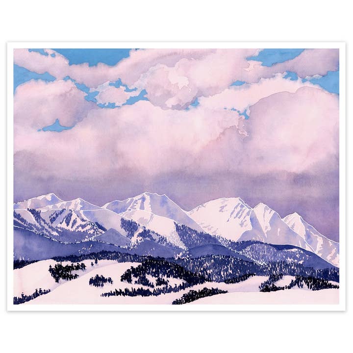 Pink Peaks voor wholesale door Jill Richie Art