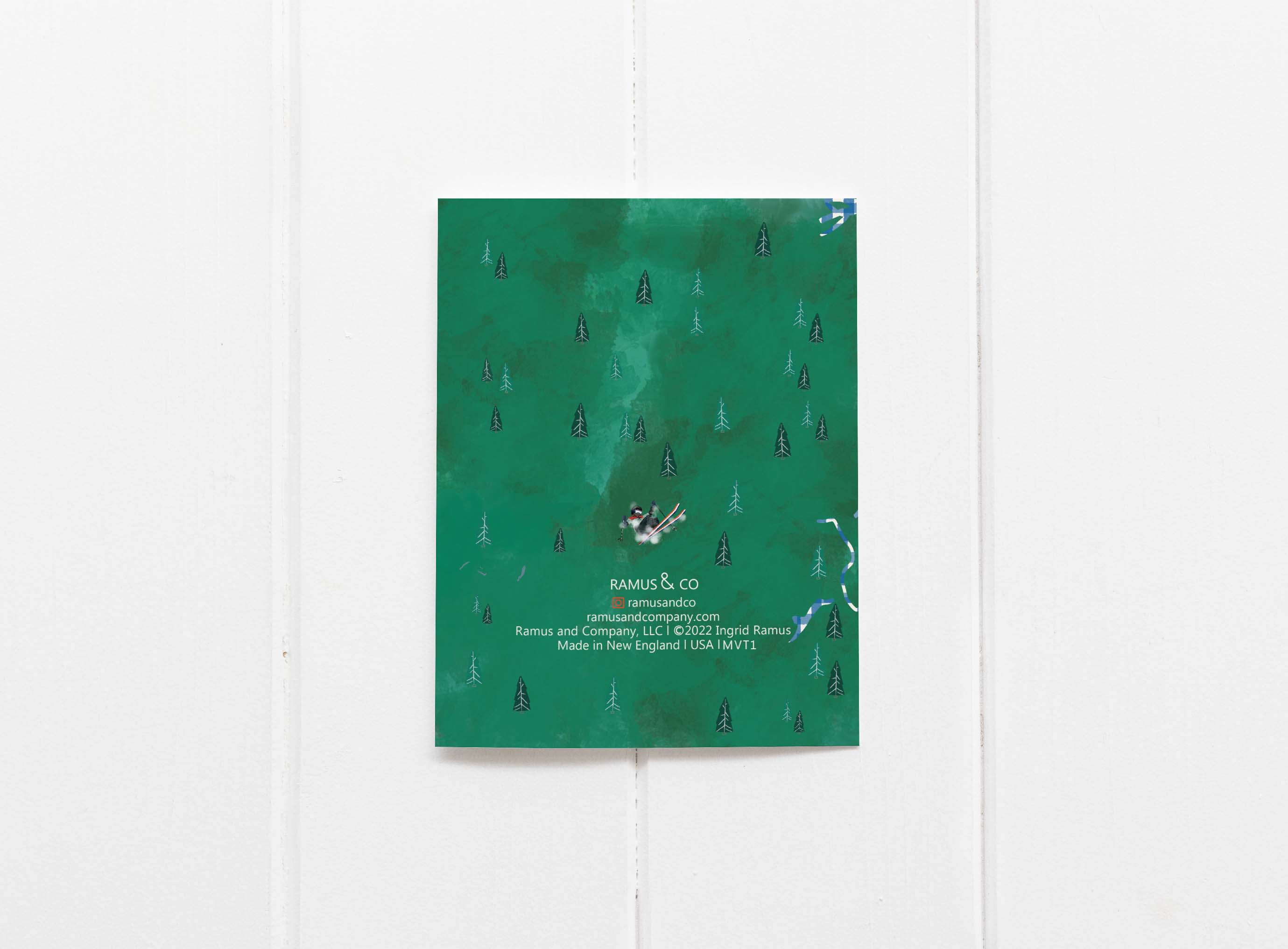 Ramus & Co. - Wholesale Season's Greetings Card - Vermont Map Greeting Card1