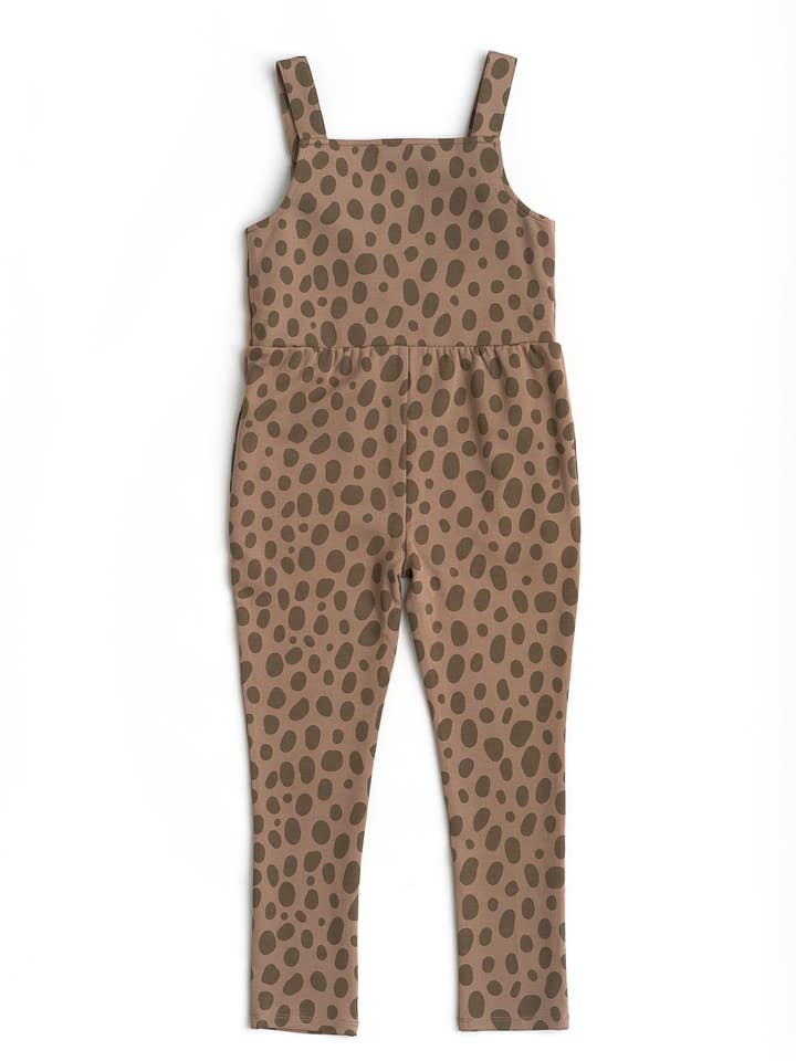 Pebble Print Tossing Pebbles Overalls for wholesale on Faire