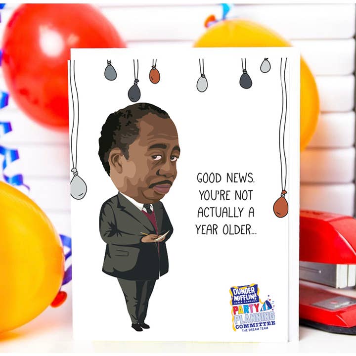 The Office: Stanley "You're Not Actually a Year Older" Card for wholesale by Papersalt