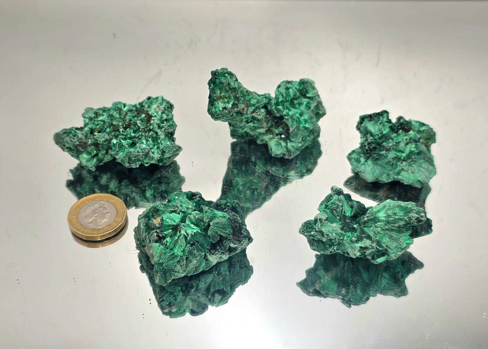 Distinction Crystals - Vendita all'ingrosso Pietra/cristallo spirituale - Cristalli di Malachite di Velluto Naturale Lotto 200g2
